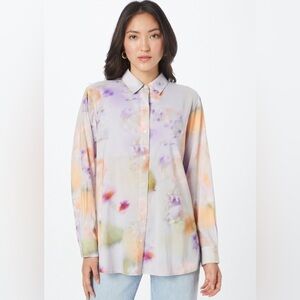 SCOTCH & SODA Motion Print Oversized Shirt NWT Size 40 (10)US Large